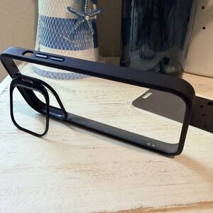 iPhone 14 Pro Black Phone Case with Bracket & 4 Way Privacy Screen Protector